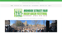 Desktop Screenshot of monroestreetfair.com